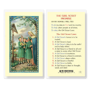 The Girl Scout Promise - Holy Card - E24-760