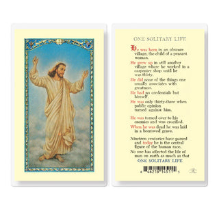 One Solitary Life - Holy Card - E24-775