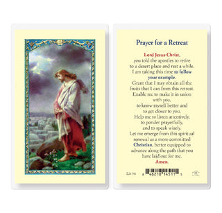 Prayer for a Retreat - Holy Card - E24-784