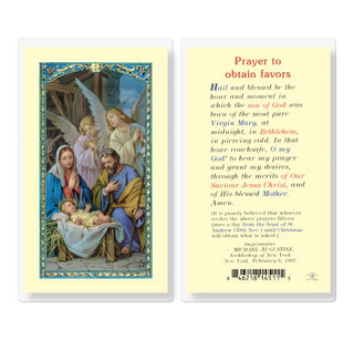 Prayer to obtain favors - Holy Card - E24-803