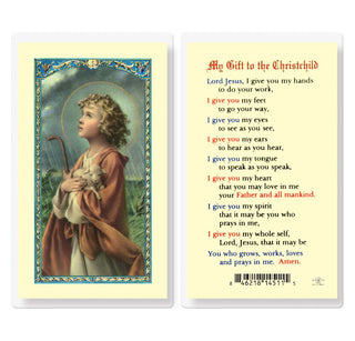 My Gift to the Christchild - Holy Card - E24-818