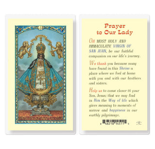 Prayer to Our Lady of San Juan - Holy Card - E24-837