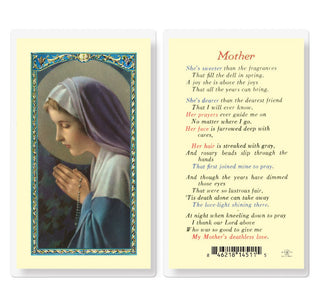 Mother Poem - Holy Card - E24-842