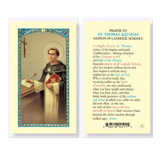 Prayer to St. Thomas Aquinas - Holy Card - E24-952