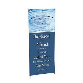 X-Stand Baptized In Christ Banner - F4702