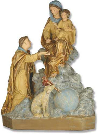 F6826RLC St Dominic w/ Mother & Child Statue