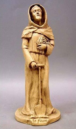 F69980 St. Fiacre Statue