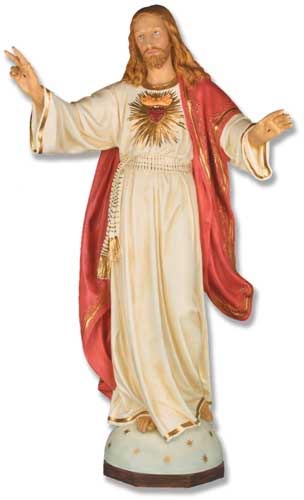 F7184RLC Sacred Heart of Jesus Statue