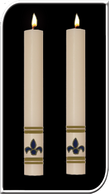 FDL White Side Candle 2 x 12 - 69636