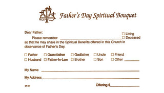 FATHER'S DAY SPIRITUAL BOUQUET OFFERING ENVELOPES (100pk) - FS434