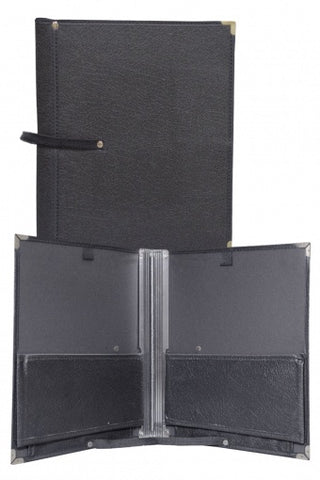 BLACK FOLIO W/STRAP/STRING