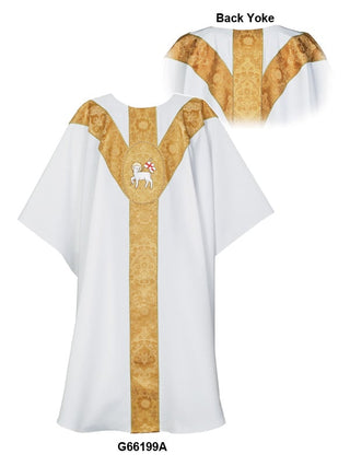 WHITE/GOLD ST. ANDREWS STANDARD CHASUBLE - G66199A