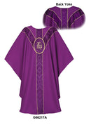 WHITE/BLUE ST. ANDREW AMPLE WEDDING CHASUBLE - B66217A