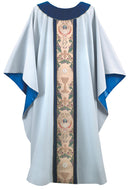 WHITE/BLUE AMPLE CHASUBLE - B68169A6V6