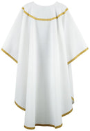 WHITE/GOLD GALOON STANDARD CHASUBLE - G69329A