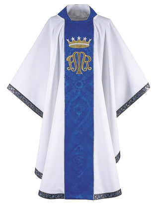 BLUE/WHITE M REGINA STANDARD CHASUBLE - G70129A