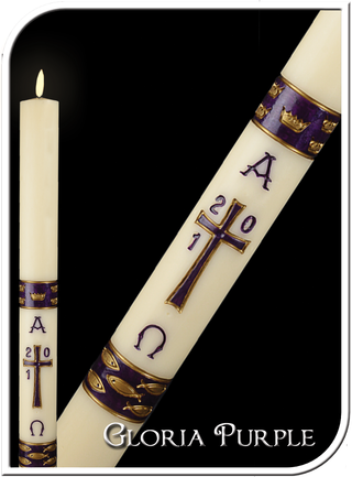 Gloria Purple Dadant Paschal Candle