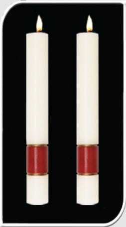 Gloria Decorated Altar Candles