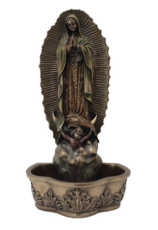 SR-76802 Bronze Our Lady of Guadalupe Font