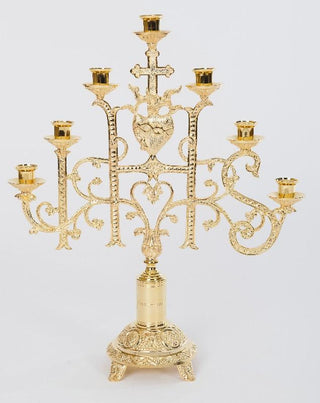 H-170-98G Candelabra and Conversion Top, Gold Plated