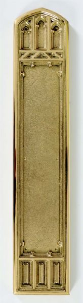 H-194BP Gothic Door Push Plate