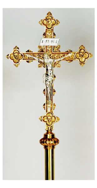 H-5NRSC Processional Cross, Brass