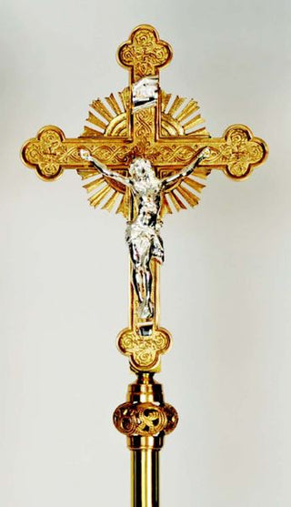 H-66 Processional Cross, Brass