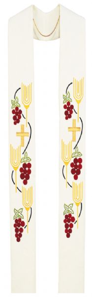 1711 Stole - Grapes, Wheat