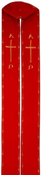 800075 Stole - Cross & Alpha Omega