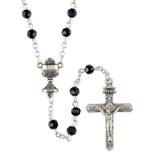 Jet First Communion Rosary - J5611