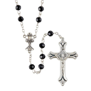 Jet First Communion Rosary - J5613