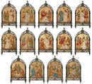 Stations of the Cross. 30" H. x 18" W Set of 14 stations - K-789
