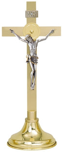 Altar Crucifix, Brass - K146