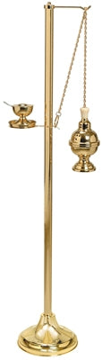 BRIGHT BRASS CENSER STAND - K-156-B/BRASS