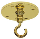 Ceiling Hook, Bright Brass  ***Maximum weight capacity is 100 pounds*** - K-157-BRASS