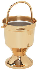 Holy Water Pot and Sprinkler, Bright Bronze - K164-BBRZ