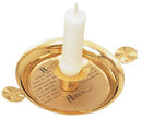 Baptismal Candlestick, Gold Plated - K-18-GP