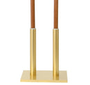 Candle Lighter Stand, Double, Brasstone Finish - K227-2