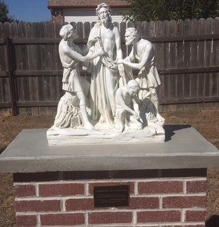 F7741-54AS Fiberglass Antique Stone Stations of The Cross