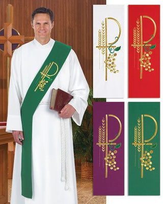 KC154 Chi Rho Deacon Stole