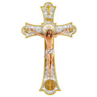 Holy Mass Wall Crucifix 8" First Communion - L1750