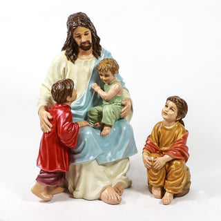 Jesus w/ Children Colored 34" - F8525RLC