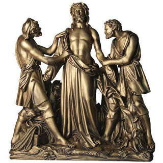 10th Station: Jesus is strippe