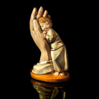 In the Hands of God (Boy) - 4" x 1-1/2" statue - LISM42B