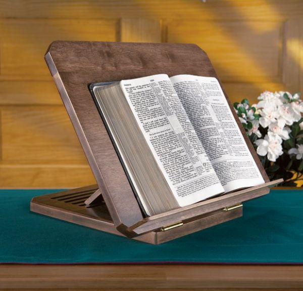 RSLS908 Bible Stand w/ Silk-Screened Bible Verse – Church Supply Warehouse