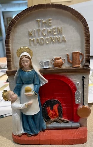 Madonna of the Kitchen Plaque 8" - M08-MOKPL