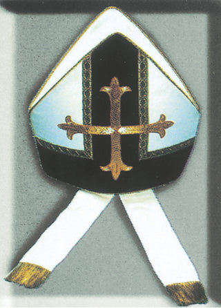 MITRE VELVETEEN W/GOLD BROCADE - M306