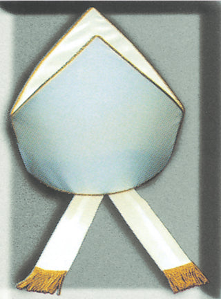 PLAIN WHITE MITRE - M308