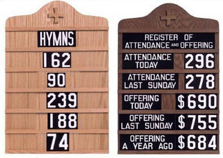 TO5033 Hymn Board/Register Board