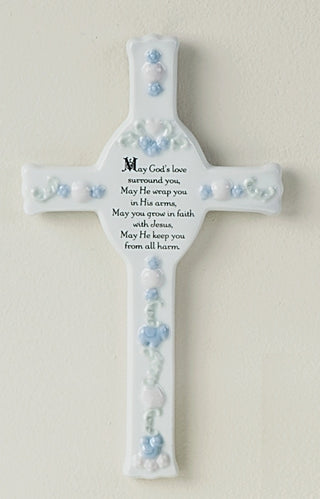 44324 8" "May God Surround You" Baptism Cross